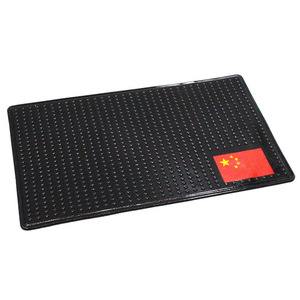Car Anti Slip <b>Mat</b> <b>Silicone</b> Dashboard Center Console National Flag Design High Temperature Resistant Sun Protection Storage <b>Mat</b> - Product Image 5