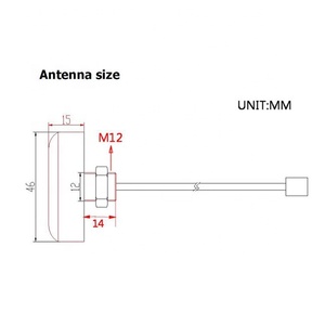 Vandal Proof IP67 <b>Outdoor</b> Mini 4g/lte Puck Communication Antenna With <b>Cable</b> Sma - Product Image 2