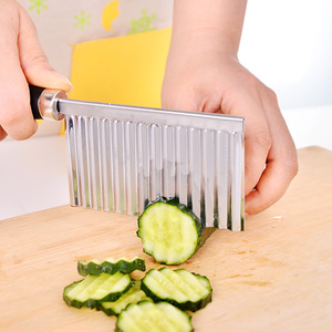 Éplucheur à pommes de terre, râpe à pommes de terre, coupe-pommes de terre ondulé, couteau à pommes de terre de cuisine, coupe-frites. - Product Image 3