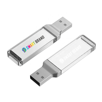 UM69 akrilik USB, pena Drive usb ramping dengan logo LED kustom 2.0 3.0 Mini akrilik 8Gb 16Gb 32G 64Gb 128Gb