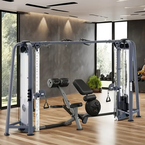 Peralatan Gym komersial Multi stasiun 5 stasiun Multi Gym Jungle Crossover + kabel mesin kebugaran hutan - Product Image 6