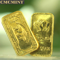 Pièces de monnaie sculptées, barre de buffle en laiton de 1 gramme, monnaie de défi, pièce commémorative, cadeau