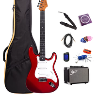 Kit de Guitare Électrique SMIGER L-G1M Custom pour Débutant, Fabriqué en Chine, Prix de Gros E-commerce, avec Amplificateur