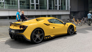 Keyvany ชุดตัวกระจายขอบข้างสำหรับ F8แมงมุม, อุปกรณ์ตกแต่งขอบด้านหน้าทำจากคาร์บอนไฟเบอร์แห้งสไตล์ใหม่ - Product Image 4