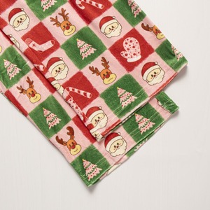 Pijamas Navideños Personalizados con Estampado de Santa Claus en Rojo, de Felpa, para Hombres, Niños y Niñas, Conjunto de 2 Piezas de Spandex/Poliéster, Ropa de Dormir - Product Image 6