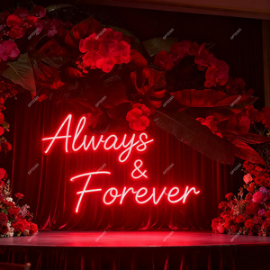 Letrero de Neón Luminoso Personalizado para Decoración de Bodas, Marco de Fotos <span class=keywords><strong>con</strong></span> la Frase 'Happily Ever After', Decoración de Pared para el Hogar, Letrero Luminoso <span class=keywords><strong>con</strong></span> Logotipo - Product Image 4