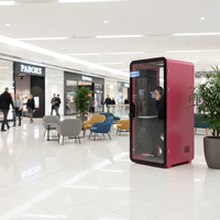 Cabine téléphonique insonorisée préfabriquée moderne pour la maison, le bureau, l'école, le studio - Cabine acoustique silencieuse et insonorisée, cabine privée