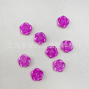 Perles en ABS violettes de 14 mm de Aomiao's Mystery, perles dispersées pour la création de bijoux DIY, fournitures artisanales - Product Image 1