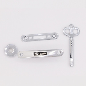 Juego de Cerraduras de Aleación de Zinc de Cuatro Piezas, Negro Cromado, Duradero, para Caja de Madera, Joyería, Humidor de Cigarros, Relojero Automático, con Llave - Product Image 2