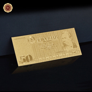 Gran oferta, billetes conmemorativos de Alemania 1985, billete de hoja de oro de <span class=keywords><strong>100</strong></span> <span class=keywords><strong>euros</strong></span> para colección - Product Image 5