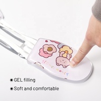 Tapis de souris transparent en gel en forme de broche pour téléphone portable Tapis de souris de jeu Repose-poignet pour la maison et le bureau
