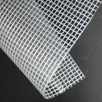 Bâche ignifuge antistatique 100% polyester 1200G 1000D*1000D légère, transparente, en maille, imperméable et antibactérienne