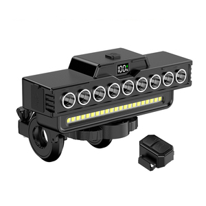 Cao Sáng 4000MAh USB Sạc Xe Đạp Phía Trước Nhẹ Lũ Lụt Ánh Sáng Với Sừng Loa Chuông <span class=keywords><strong>Mtb</strong></span> Đường Xe Đạp Ánh Sáng - Product Image 1