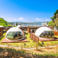 Tente d'événement, Barnum, Chapiteau, Gazebo, Auvent, Tente de glamping, Tentes dôme géodésiques commerciales en PVC, imperméables quatre saisons, en aluminium