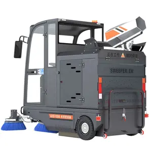 Electronic Industry 3 Wheel Steering Road Sweeper Cleaning Machine Tractor Mounted Road Sweeper