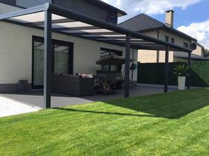 Toit <span class=keywords><strong>de</strong></span> véranda en aluminium sur mesure, couverture <span class=keywords><strong>de</strong></span> terrasse au design moderne, structure thermolaquée, <span class=keywords><strong>abri</strong></span> extérieur imperméable - Product Image 6
