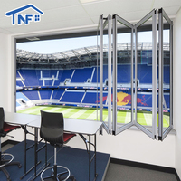 Ventana Plegable Horizontal de Aluminio con Aislamiento Acústico, Moderna, de Alta Gama, Marca Alemana