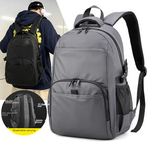 Mochila Grande para Portátil de Negocios Negra Personalizada, Mochilas Impermeables para Portátil, Bolsa para Computadora, Mochila para Portátil - Product Image 1