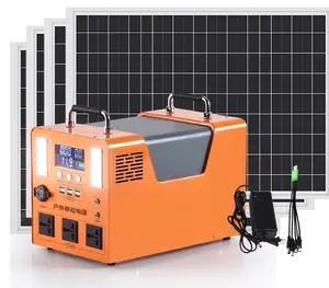 Off Grid Trạm Năng Lượng Mặt Trời Di Động Cắm Trại Ngoài Trời 400W Máy Phát Điện Tấm Năng Lượng Mặt Trời Khẩn Cấp Tại Nhà Hệ Thống Năng Lượng Mặt Trời Gắn