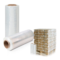 Film étirable PE, film d'emballage transparent pour palettes, pour expédition et déménagement, film étirable industriel haute résistance pour la protection des marchandises