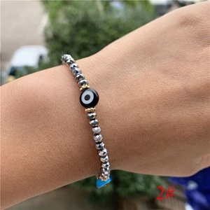 Bracelet Perlé Élégant Unisexe Classique Simple avec Cristaux et Yeux Maléfiques, Idéal pour Anniversaire - Meilleur Prix de Gros - Product Image 5
