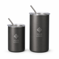 Mug à café en acier inoxydable 320 ml 600 ml (11 oz 20 oz) – Tasse de voyage isotherme à double paroi, anti-fuite, maintient la température 12-24 heures