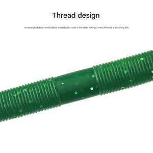 เหยื่อตกปลาซิลิโคนอ่อนนุ่มรูปหนอนปลอมเหยื่อปลอมสำหรับตกปลา8ชิ้นแม่น้ำทะเลสาบ10กรัม - Product Image 5