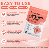 Acentiallabs Patchs Transdermiques à la Berbérine Pure et Naturelle, Extrait Végétal, pour la Perte de Poids et le Contrôle de l'Appétit