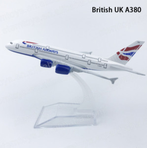 โมเดลเครื่องบินของเล่นเหล็กหล่อโลหะ16ซม. สำหรับเป็น <span class=keywords><strong>A380</strong></span>ออกแบบได้ตามต้องการโมเดล<span class=keywords><strong>เครื่องบิน</strong></span>หลากหลายรูปแบบ - Product Image 6