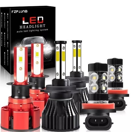 Universal 12V LED Headlight Combo Set, 36W 8000 Lumens, H4 H7 H8 H11 H13 880 881 9005 9006 9007 High-Brightness Car LED Bulbs - View 2