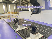 Máquina Router CNC de 5 Ejes para Tallado, Husillo de 5 Ejes de 10.0 kw, Router CNC 1325, Mesa de Vacío de 1300*2500mm para Tallado de Madera