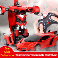 Termasuk pengisi daya dan pengendali jarak jauh, Robot transformer RC mainan mobil berubah bentuk dengan pengisi daya dan pengendali jarak jauh