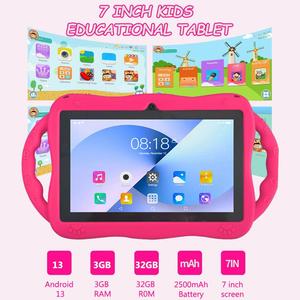 แท็บเล็ตสำหรับเด็ก <span class=keywords><strong>bdf</strong></span> 7นิ้ว WiFi 3GB + 32GB แอนดรอยด์13.0 Quad Core CPU พร้อมเคสซิลิโคนรูปยีราฟ - Product Image 2