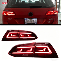 Feux arrière LED LKS pour Golf 7, lentille transparente, nouvelle mise à niveau, multifonction, 6000K, 6000 lumens, 36W, Plug & Play, 2013-2020