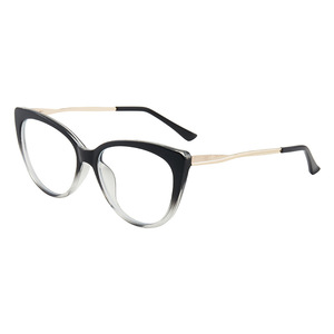 Cat Eye <b>Eyeglasses</b> <b>Frames</b> Full Rim Anti Blue Light Unisex 5018 Lightweight TR90 Metal Spring Hinges - Product Image 3