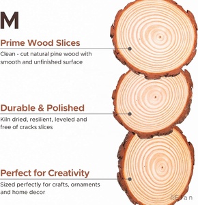 Discos <span class=keywords><strong>de</strong></span> <span class=keywords><strong>Madera</strong></span> <span class=keywords><strong>de</strong></span> 14 cm - 16 cm <span class=keywords><strong>de</strong></span> Diámetro, Paquete <span class=keywords><strong>de</strong></span> 18, Discos <span class=keywords><strong>de</strong></span> Tronco <span class=keywords><strong>de</strong></span> Árbol, Discos Redondos Pequeños <span class=keywords><strong>de</strong></span> <span class=keywords><strong>Madera</strong></span> para Decoración, Tabla Redonda <span class=keywords><strong>de</strong></span> <span class=keywords><strong>Madera</strong></span> - Product Image 2