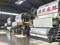 Máquina de fabricación de papel higiénico, línea de producción, planta de reciclaje de papel tisú, 2400