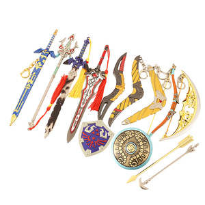 <span class=keywords><strong>The</strong></span> <span class=keywords><strong>Legend</strong></span> <span class=keywords><strong>of</strong></span> <span class=keywords><strong>Zelda</strong></span> Tears <span class=keywords><strong>of</strong></span> <span class=keywords><strong>the</strong></span> Kingdom - Llavero de Metal con Espada de 22 cm, Escudo Hylian, Juguete Coleccionable - Product Image 4