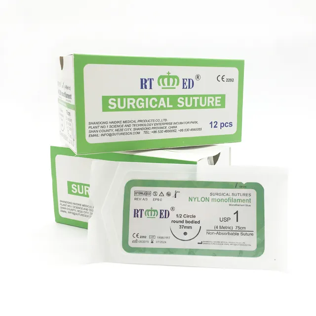 Surgical sutures manufacture Nylon sutures with needle