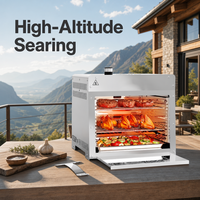 Four à steak au gaz compact et durable de 16 pouces pour le camping en plein air et la cuisine de pique-nique (vente en gros)