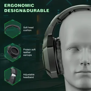 Auriculares inalámbricos <span class=keywords><strong>ONIKUMA</strong></span> B100 <span class=keywords><strong>Bluetooth</strong></span> 5,3 2,4 GHz de latencia ultrabaja auriculares para juegos con cancelación de ruido y micrófono para PC PS5 - Product Image 5