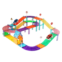 Nouveaux blocs de construction magnétiques en plastique colorés pour enfants avec aimants de 4 cm, 2024