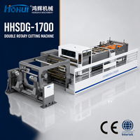 Machine de découpe de feuilles rotative double haute vitesse 300 m/min pour papier kraft couché Hohui HHSDG-1700, machine de découpe de papier en rouleau