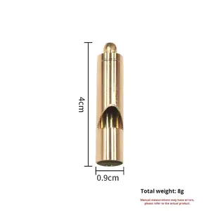 Ретро открытый латунный свисток детский спасательный брелок кулон для выживания для кемпинга и рефери свисток - Product Image 6