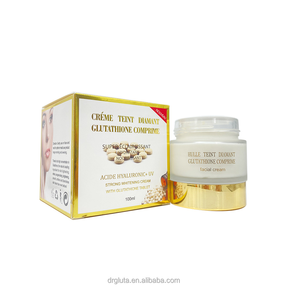 Change Logo Natural Glutathion Comprime Face Cream Remove Blemishes with Collagen for Diamant Skin Whitening Beauty Face Cream Change Logo Natural Glutathion Comprime Face Cream Remove Blemishes with Collagen for Diamant Skin Whitening Beauty Face Cream