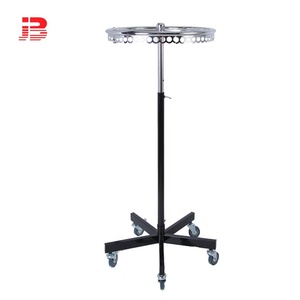 Bán buôn xoay vòng hình quần áo treo kệ trưng bày với bánh xe lớp duy nhất/hai lớp <span class=keywords><strong>Rack</strong></span> hiển thị - Product Image 1