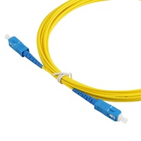 Cordon de brassage fibre optique OS2 9/125 monomode simplex SC/UPC-SC/UPC, câble optique jaune 2,0 mm, longueurs personnalisées 1M 2M 3M