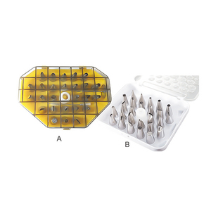 Ensemble d'embouts de glaçage en acier inoxydable pour la pâtisserie, la crème au beurre, les biscuits, les bouffées, les cupcakes et les outils de cuisson de gâteaux. - Product Image 1