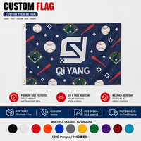 Drapeaux et Bannières Personnalisés 3x5ft Impression Numérique par Sublimation Tous Designs Événement Extérieur Équipe de Football Voiture Polyester Anti-Plis