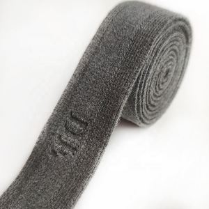 Bande élastique de fitness en sangle de spandex/nylon gris clair, certifiée Oeko-Tex, marque personnalisée - Product Image 6